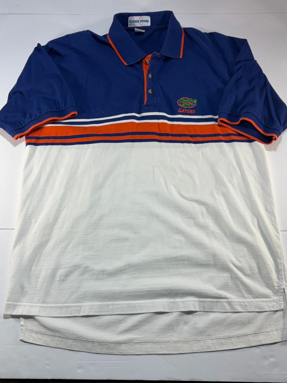 Vintage College Classics Florida Gators Striped Polo XL
